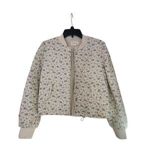 Taelynn floral quilted bomber jacket size small
